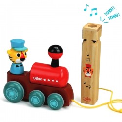 Ingela P Arrhenius pull along toy: train | Vilac