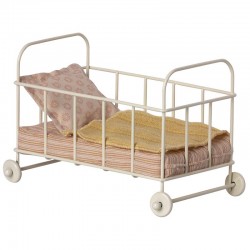 Maileg cot bed micro, rose