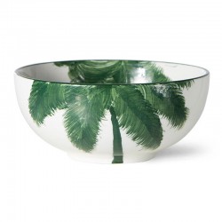 Green palm bowl D 14x6cm