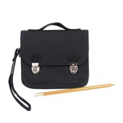 MINISERI - Black leather purse