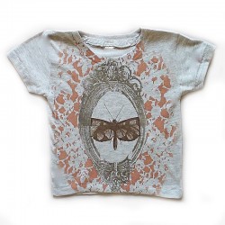 Shirin tee with butterfly and mirror prints